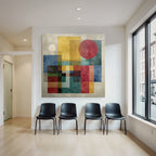 Abstrakte Geometrische Kunst Vielfalt Der Farben Jpg