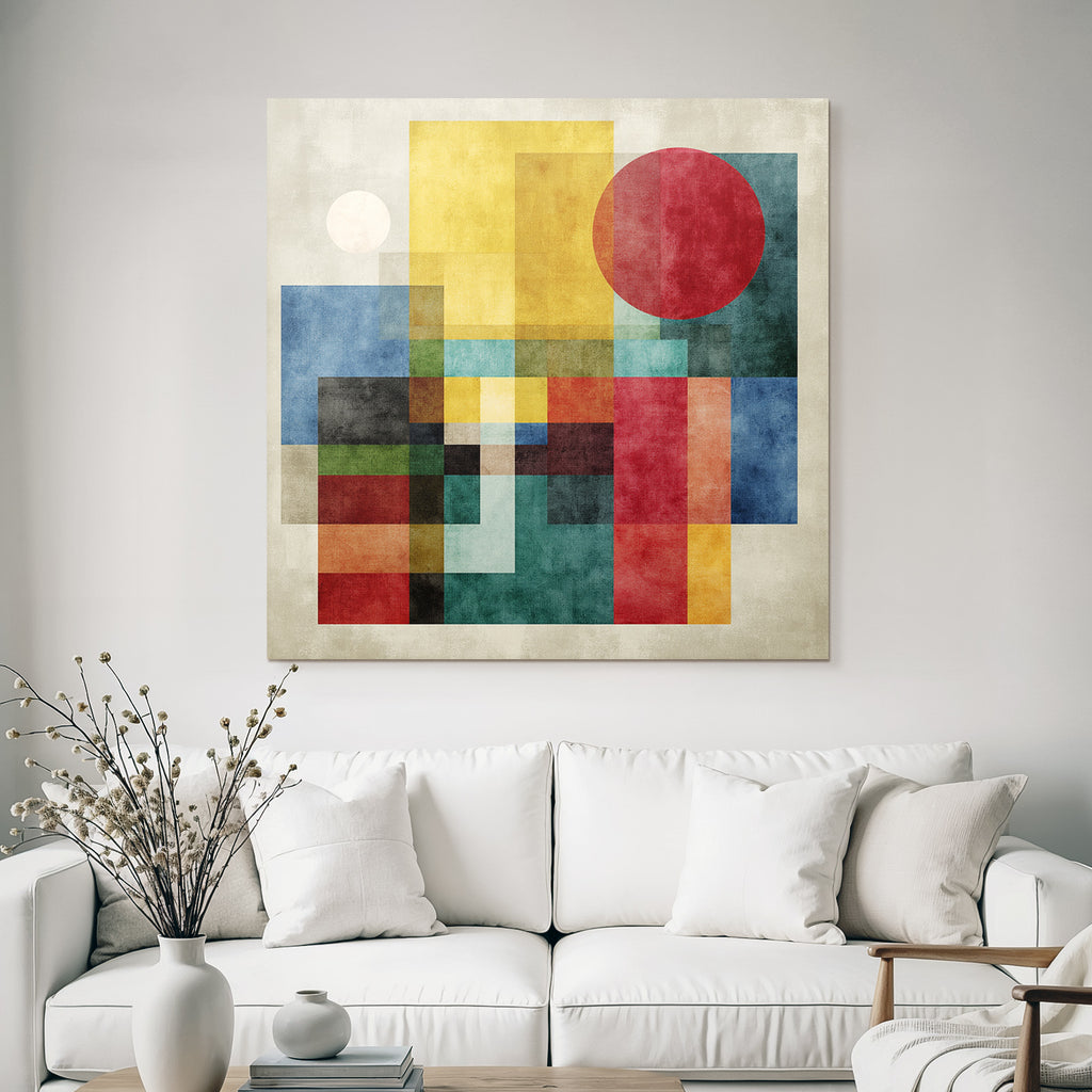 Abstrakte Geometrische Kunst Vielfalt Der Farben Jpg