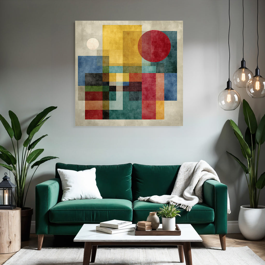 Abstrakte Geometrische Kunst Vielfalt Der Farben Jpg