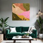Abstract Illustration Organic Shapes Earthy Colors
