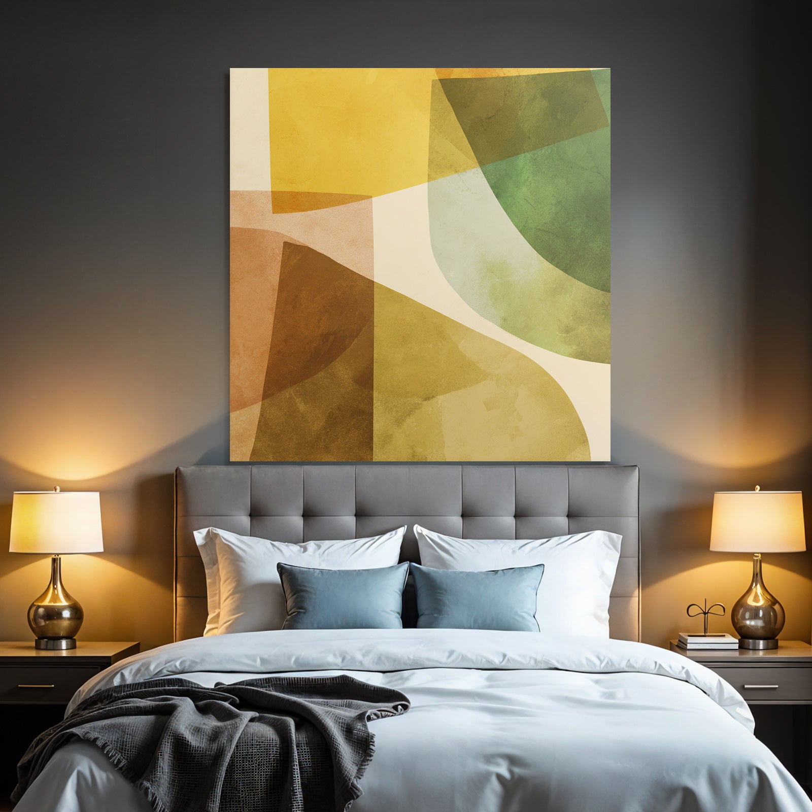 Abstrakte Komposition Geometrische Formen Farben
