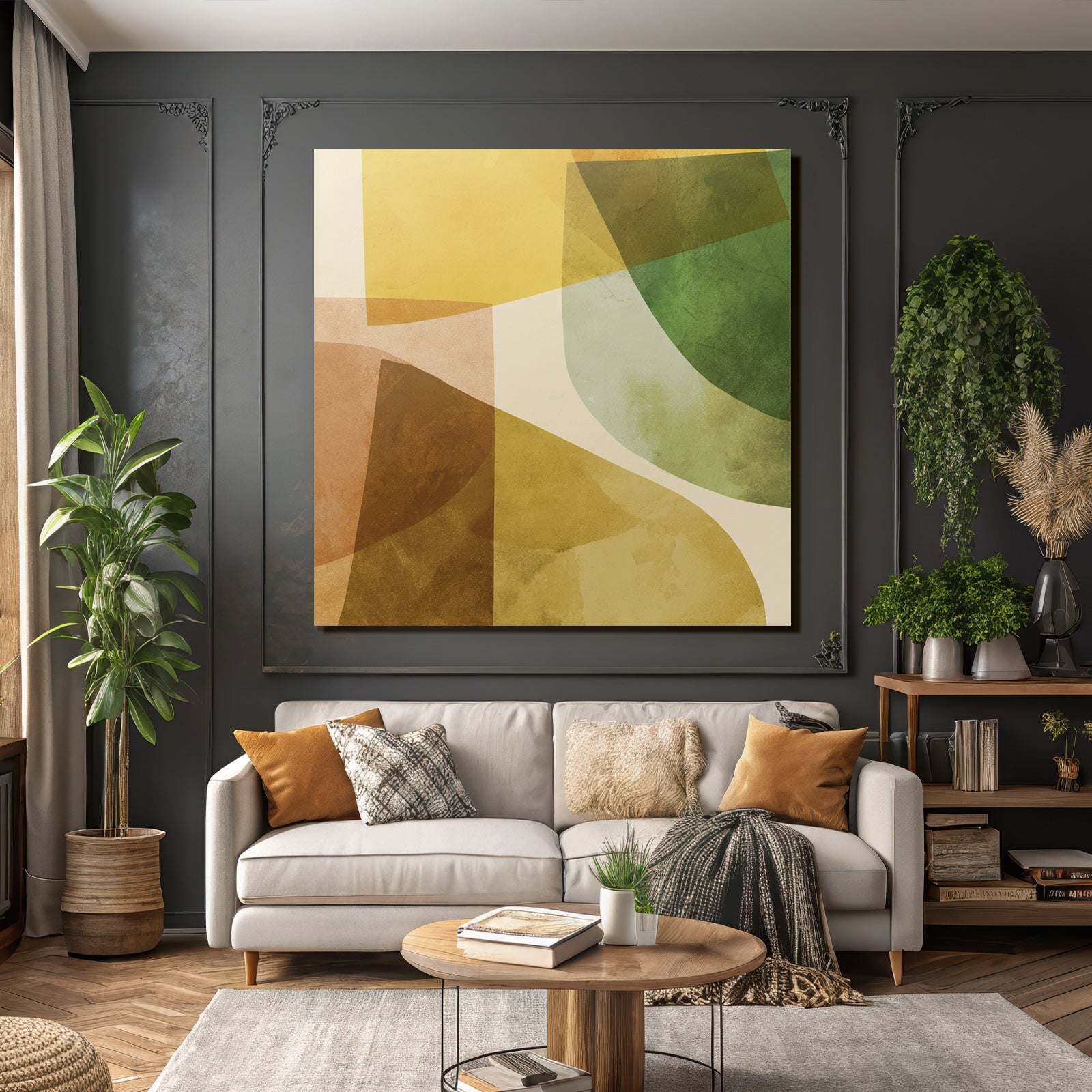 Abstrakte Komposition Geometrische Formen Farben