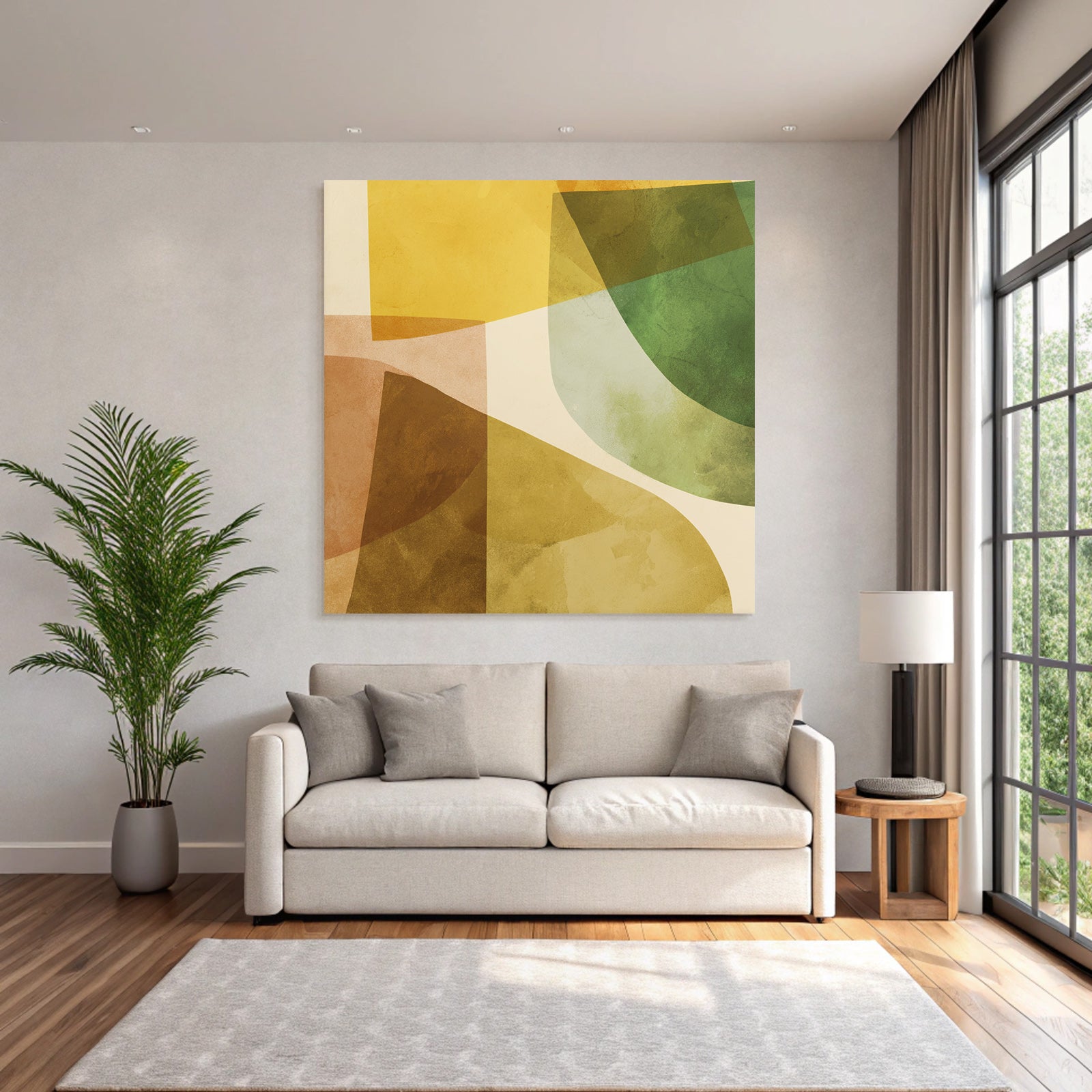 Abstrakte Komposition Geometrische Formen Farben