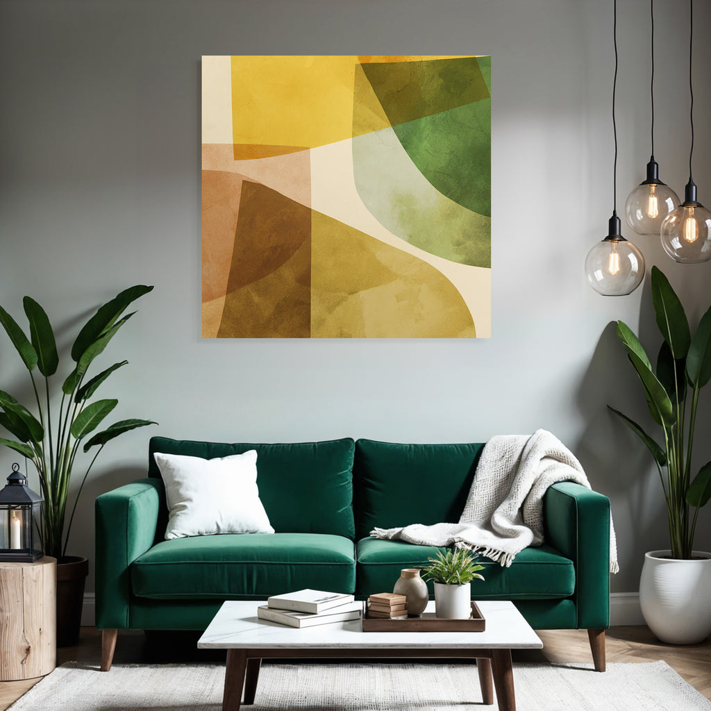 Abstrakte Komposition Geometrische Formen Farben