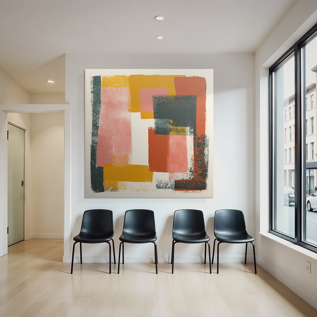 Abstrakte Kunst Geometrische Formen Bunt