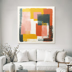 Abstrakte Kunst Geometrische Formen Bunt