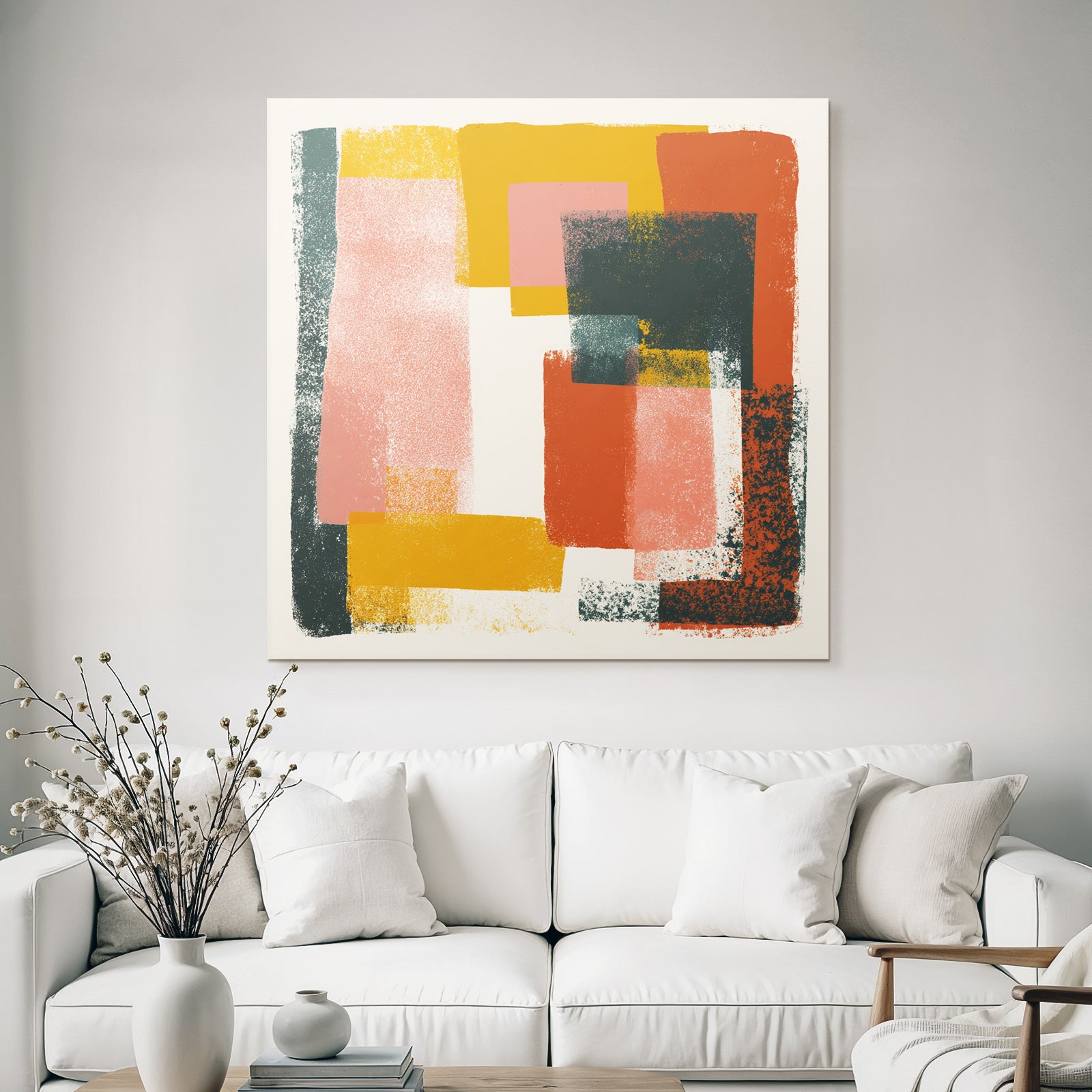 Abstrakte Kunst Geometrische Formen Bunt