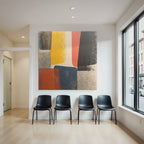 Abstrakte Kunst Mit Farbigen Formen