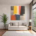 Abstrakte Kunst Mit Farbigen Formen