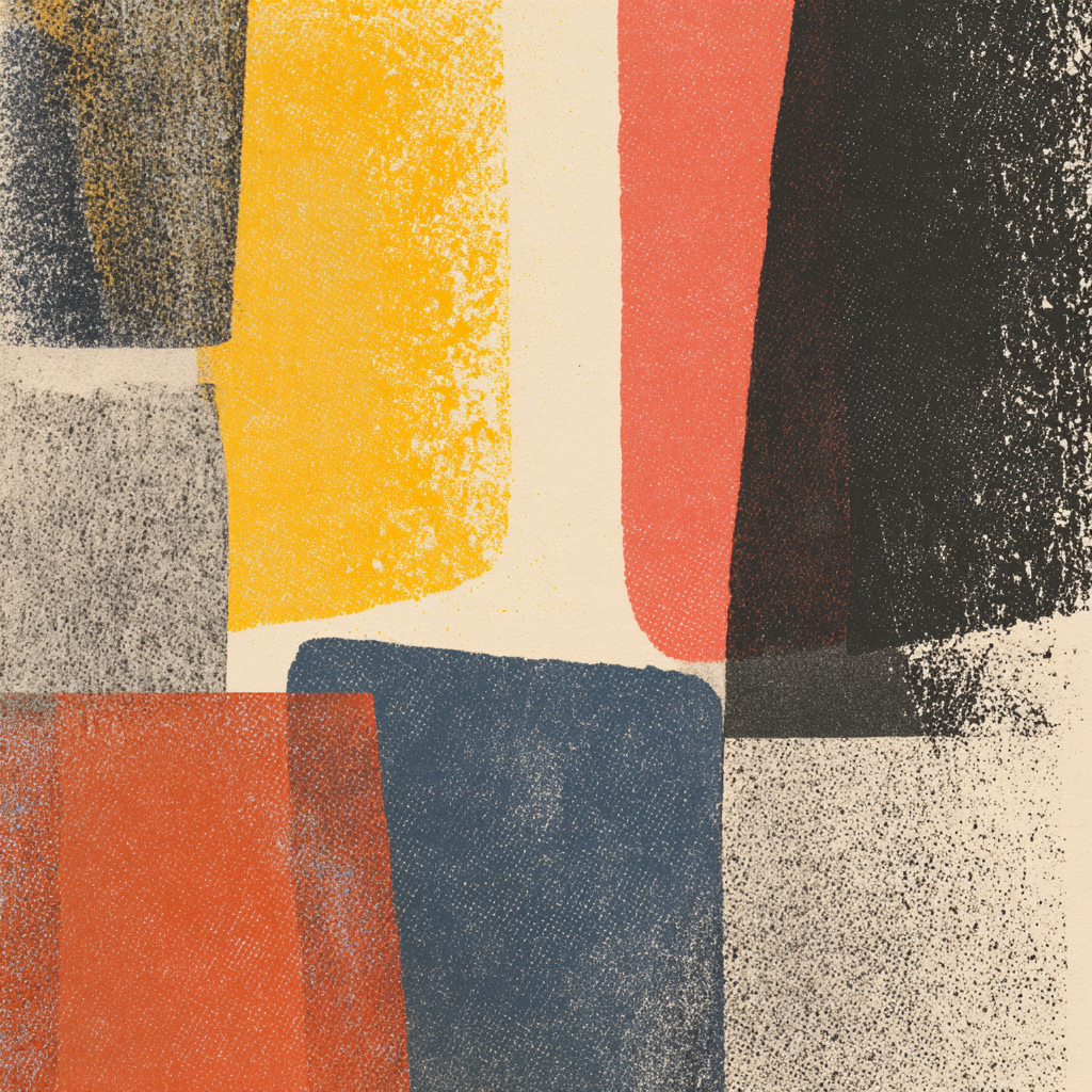 Abstrakte Kunst Mit Farbigen Formen | Mid Century Modern | Einrichtungsstile