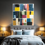 Abstrakte Kunst Quadratische Farben Png