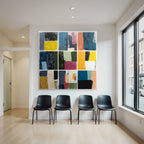 Abstrakte Kunst Quadratische Farben Png
