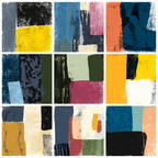 Abstrakte Kunst Quadratische Farben Png | Mid Century Modern | Einrichtungsstile