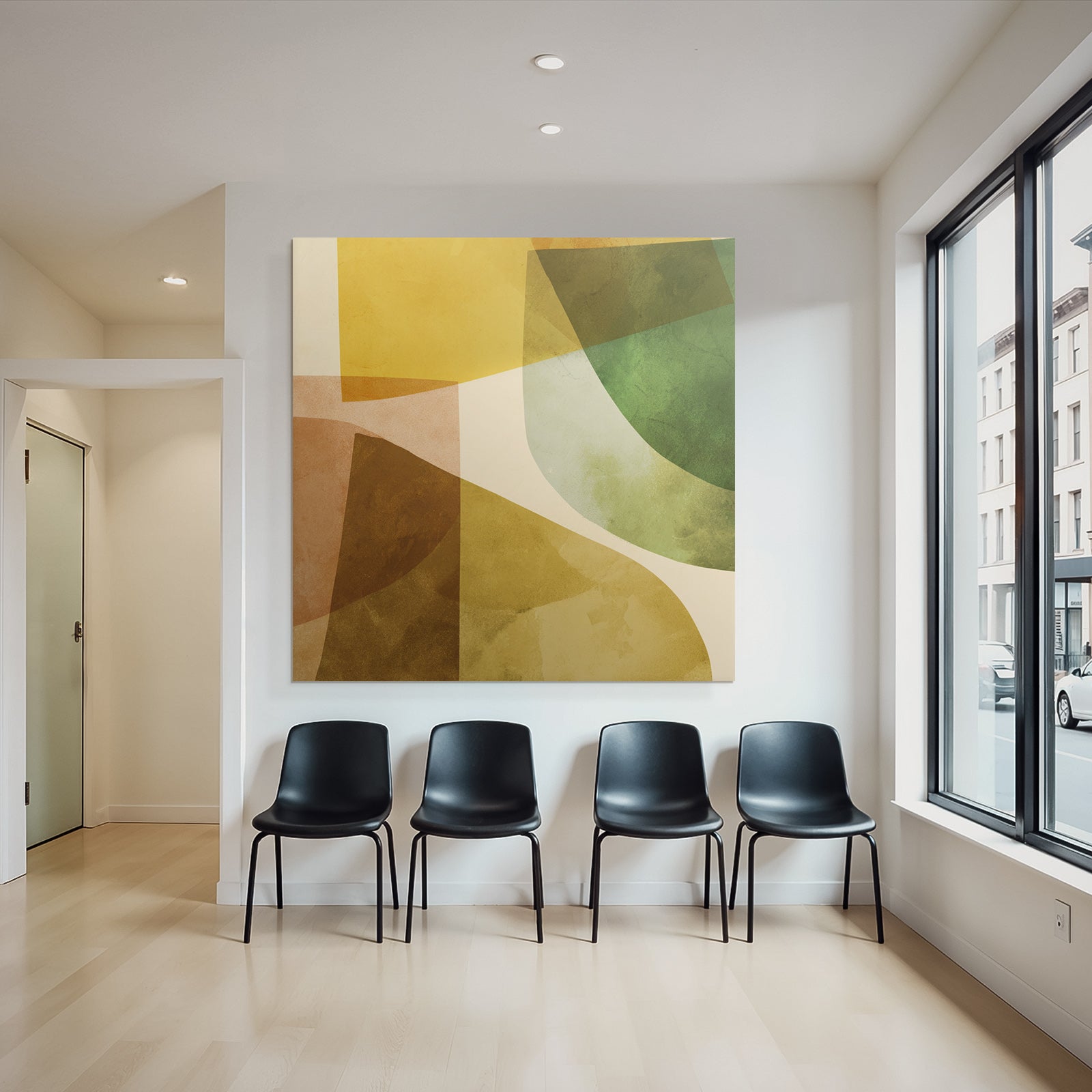 Abstrakte Zusammensetzung Formen Farben Modernes Design
