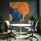 Abstraktes Design Bunte Kreisformen Textur Hintergrund