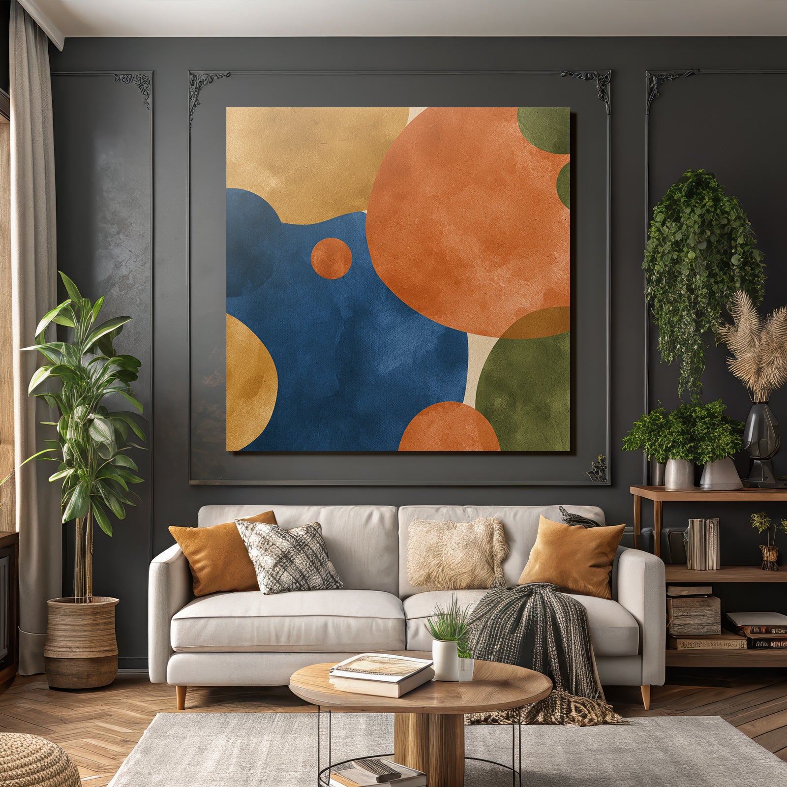 Abstraktes Design Bunte Kreisformen Textur Hintergrund