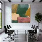 Abstraktes Design Collage Farbige Formen Textur