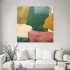 Abstraktes Design Collage Farbige Formen Textur