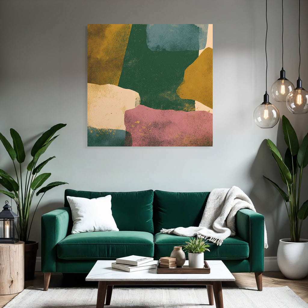 Abstraktes Design Collage Farbige Formen Textur
