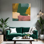 Abstraktes Design Collage Farbige Formen Textur