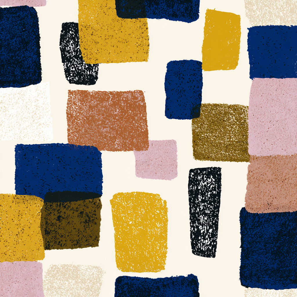 Abstraktes Design Colored Rechtecke | Mid Century Modern | Einrichtungsstile