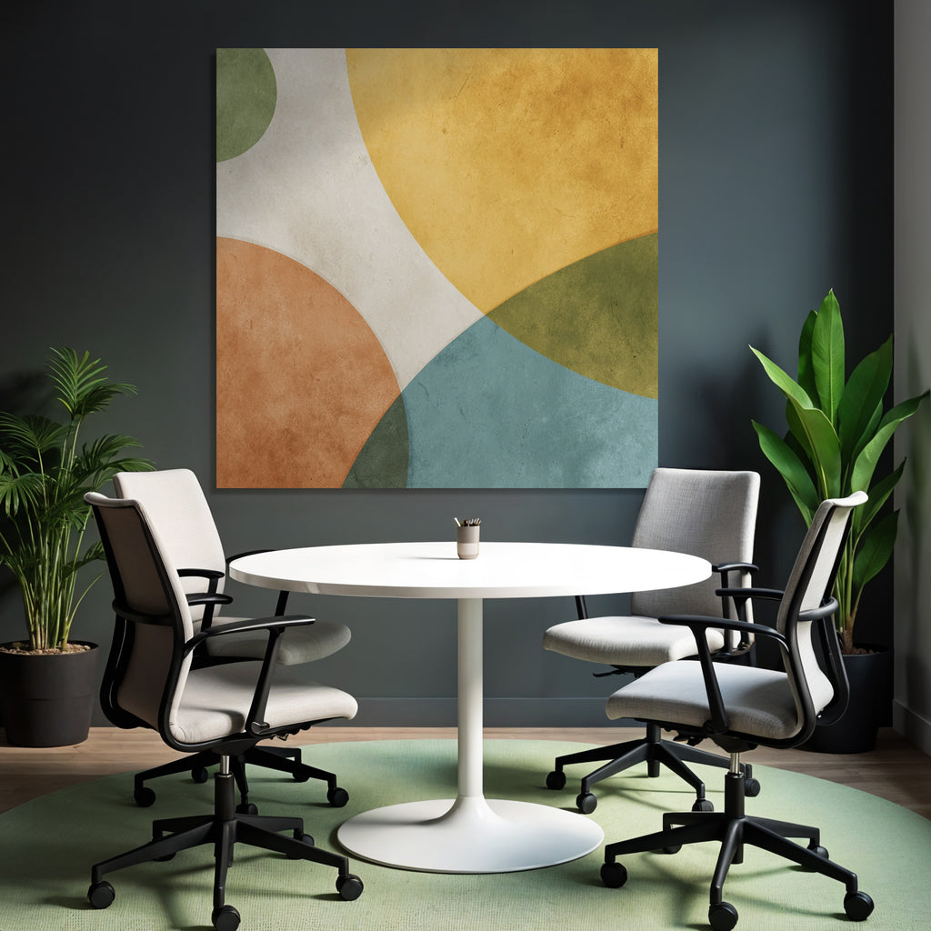 Abstraktes Design Farbenfrohe Kreise