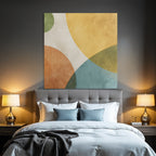 Abstraktes Design Farbenfrohe Kreise