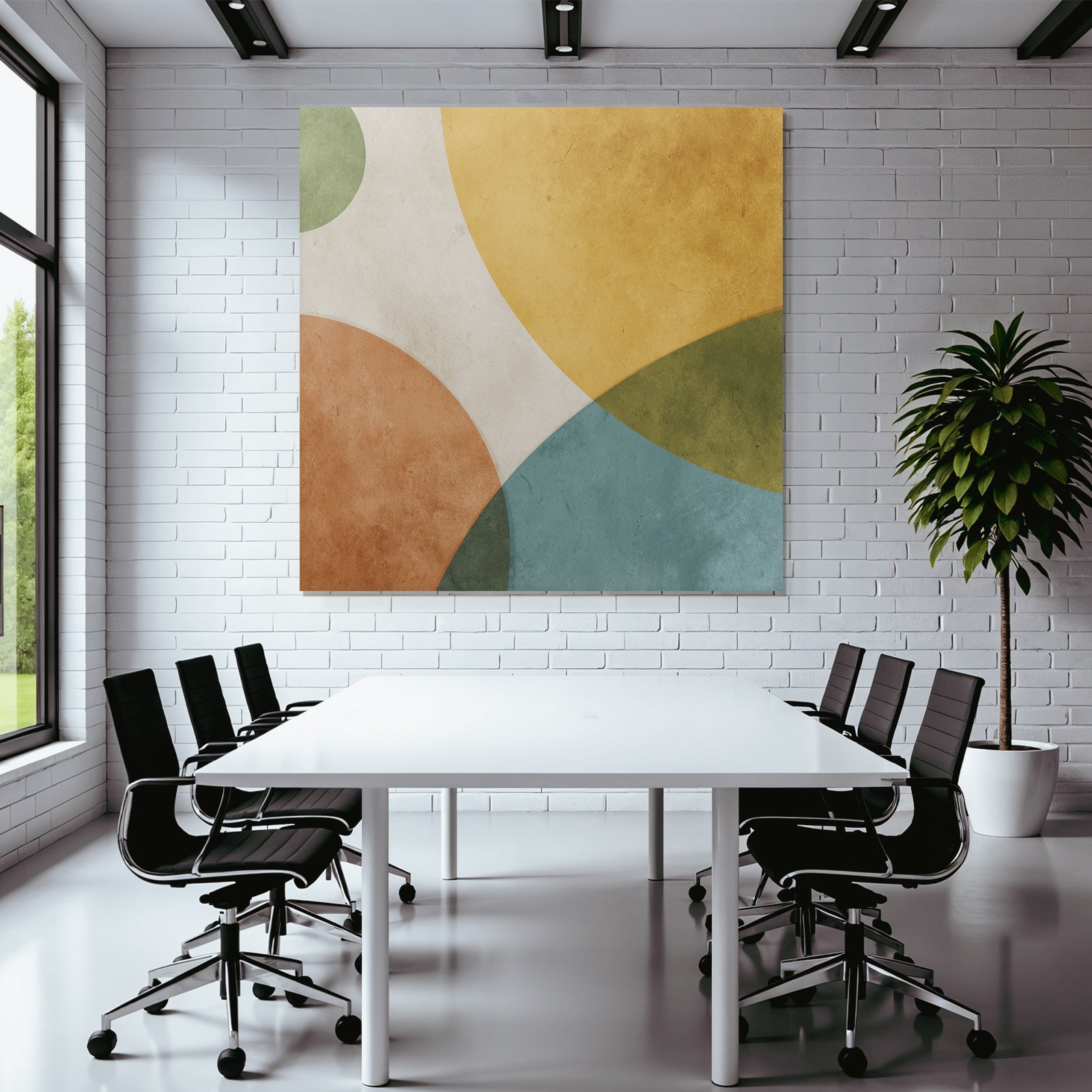 Abstraktes Design Farbenfrohe Kreise