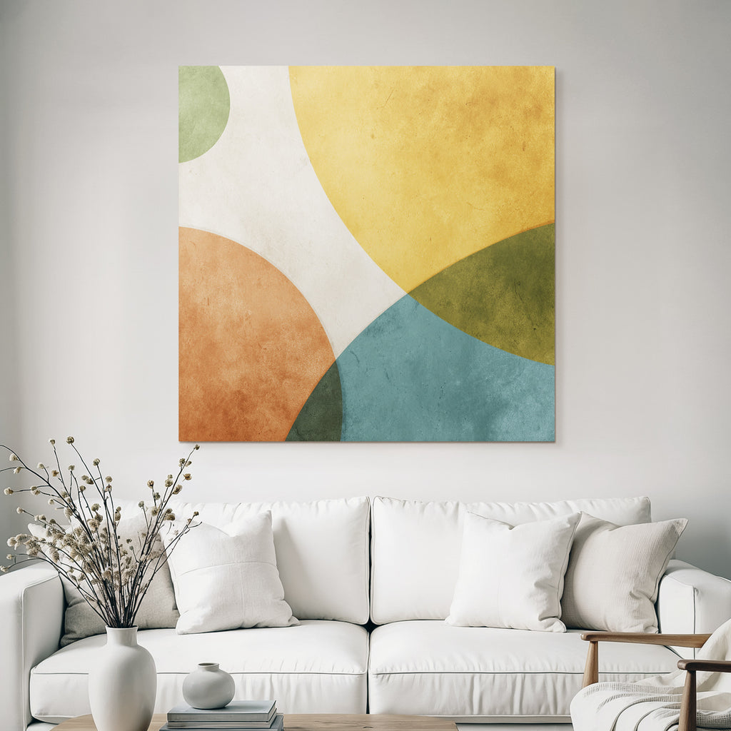 Abstraktes Design Farbenfrohe Kreise