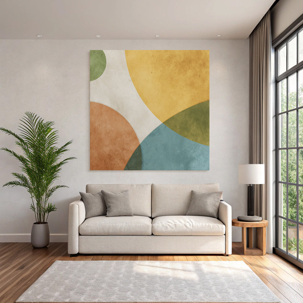 Abstraktes Design Farbenfrohe Kreise
