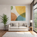 Abstraktes Design Farbenfrohe Kreise