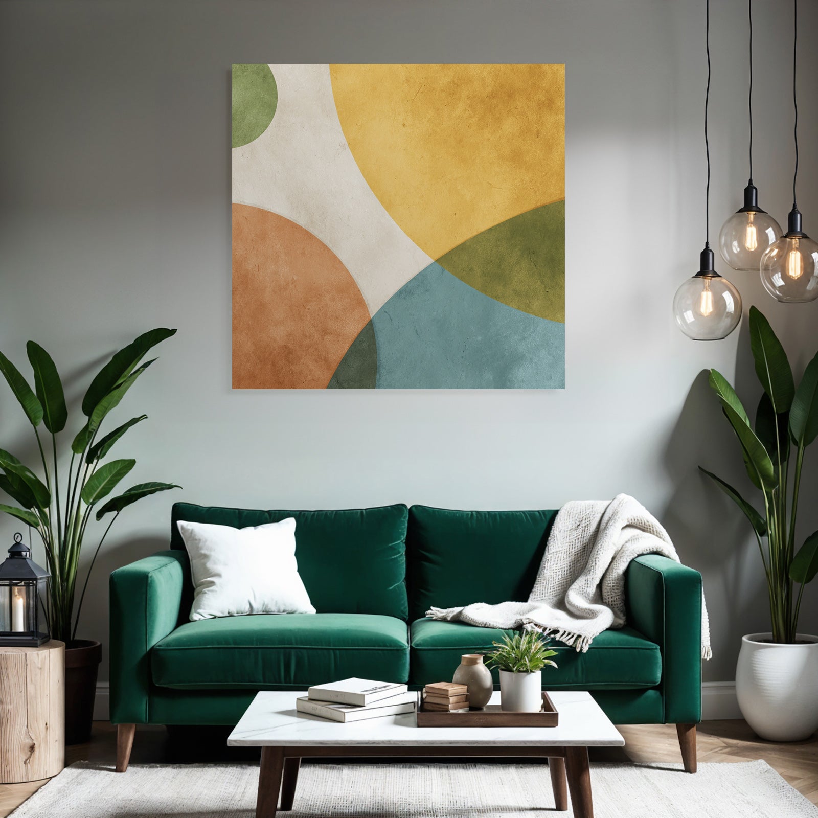 Abstraktes Design Farbenfrohe Kreise