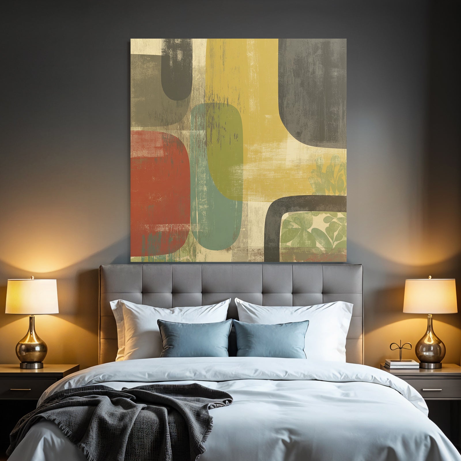 Abstraktes Design Farbige Formen Texturen Dekoration