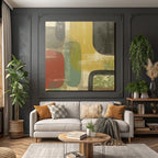 Abstraktes Design Farbige Formen Texturen Dekoration