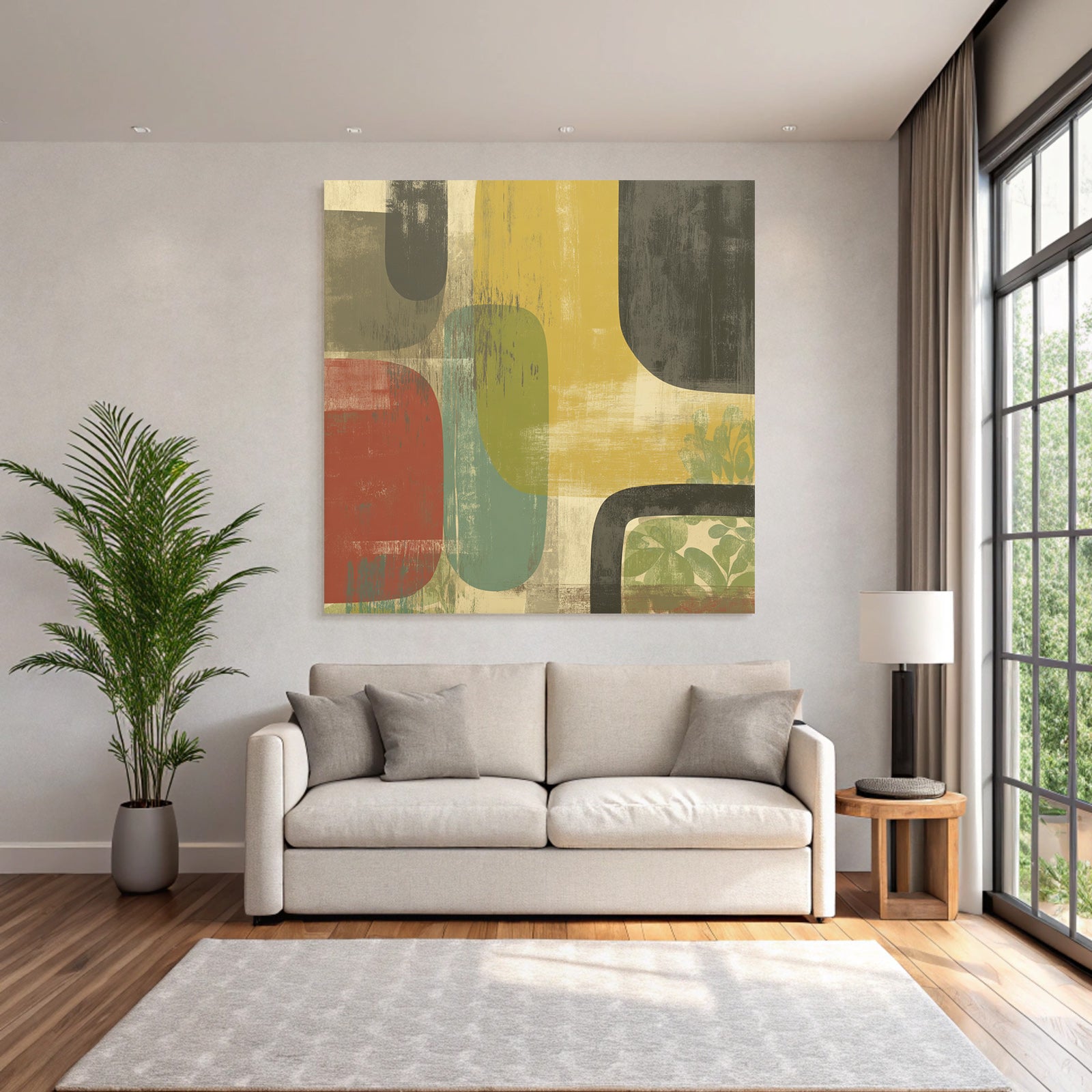 Abstraktes Design Farbige Formen Texturen Dekoration