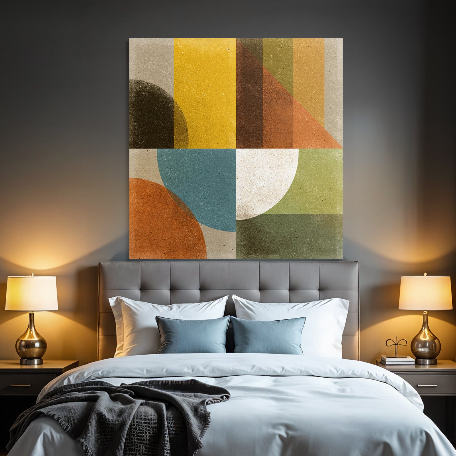 Abstraktes Design Geometrische Formen Farben Vielfalt