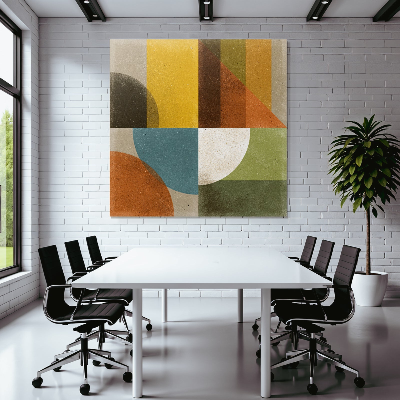 Abstraktes Design Geometrische Formen Farben Vielfalt