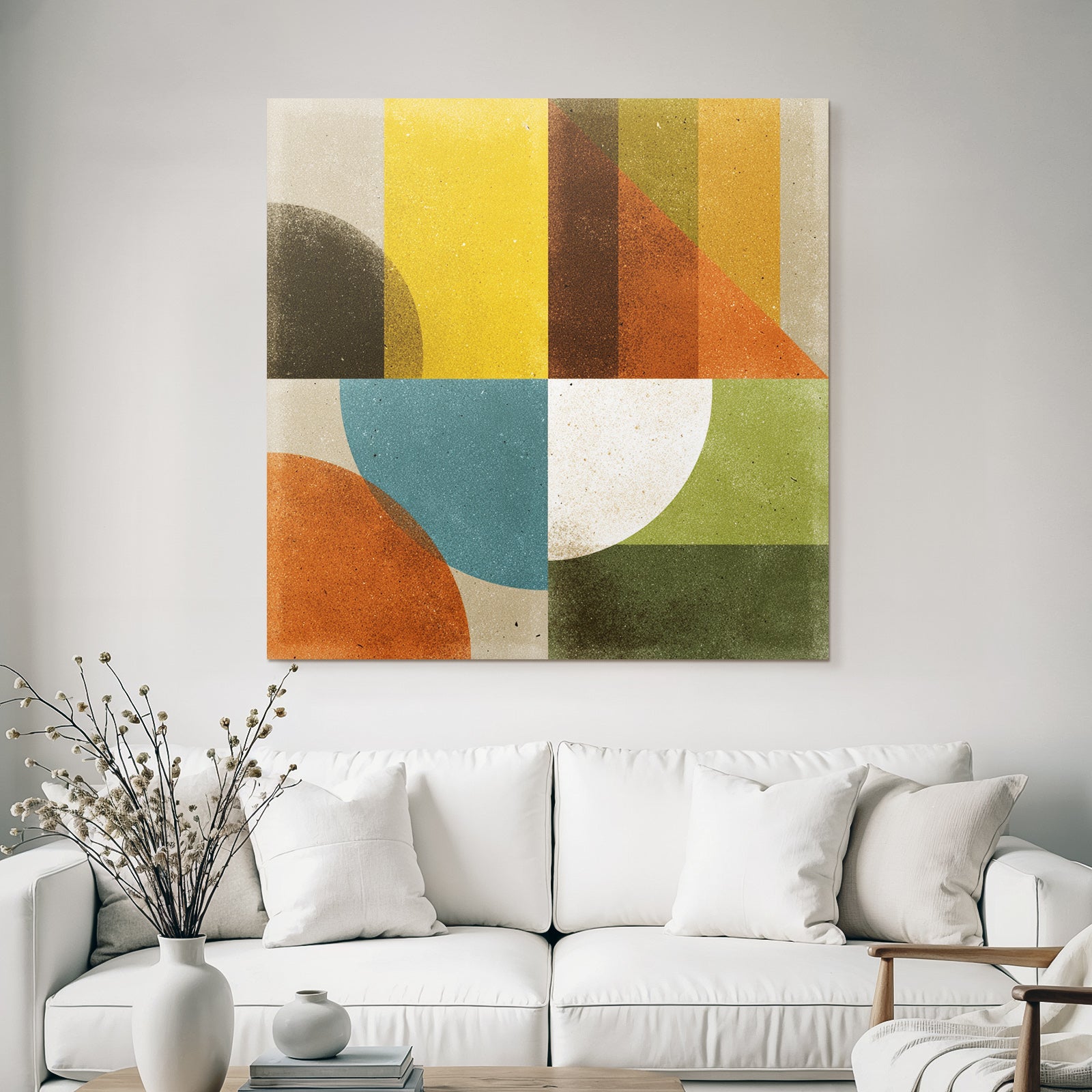 Abstraktes Design Geometrische Formen Farben Vielfalt