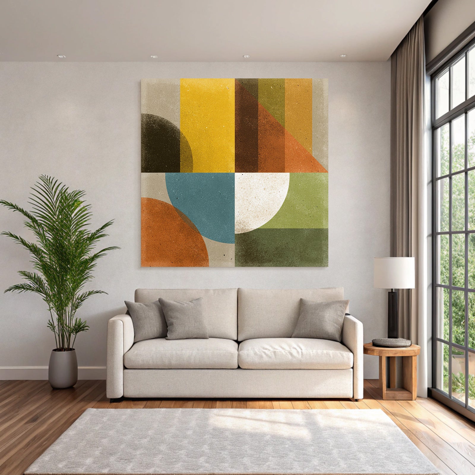Abstraktes Design Geometrische Formen Farben Vielfalt
