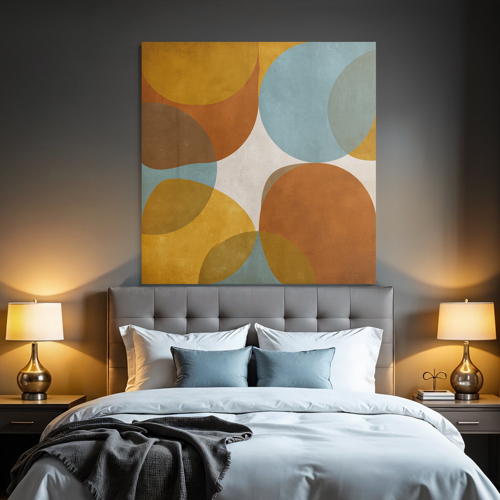 Abstraktes Design Mit Bunten Formen Und Texturiertem Hintergrund