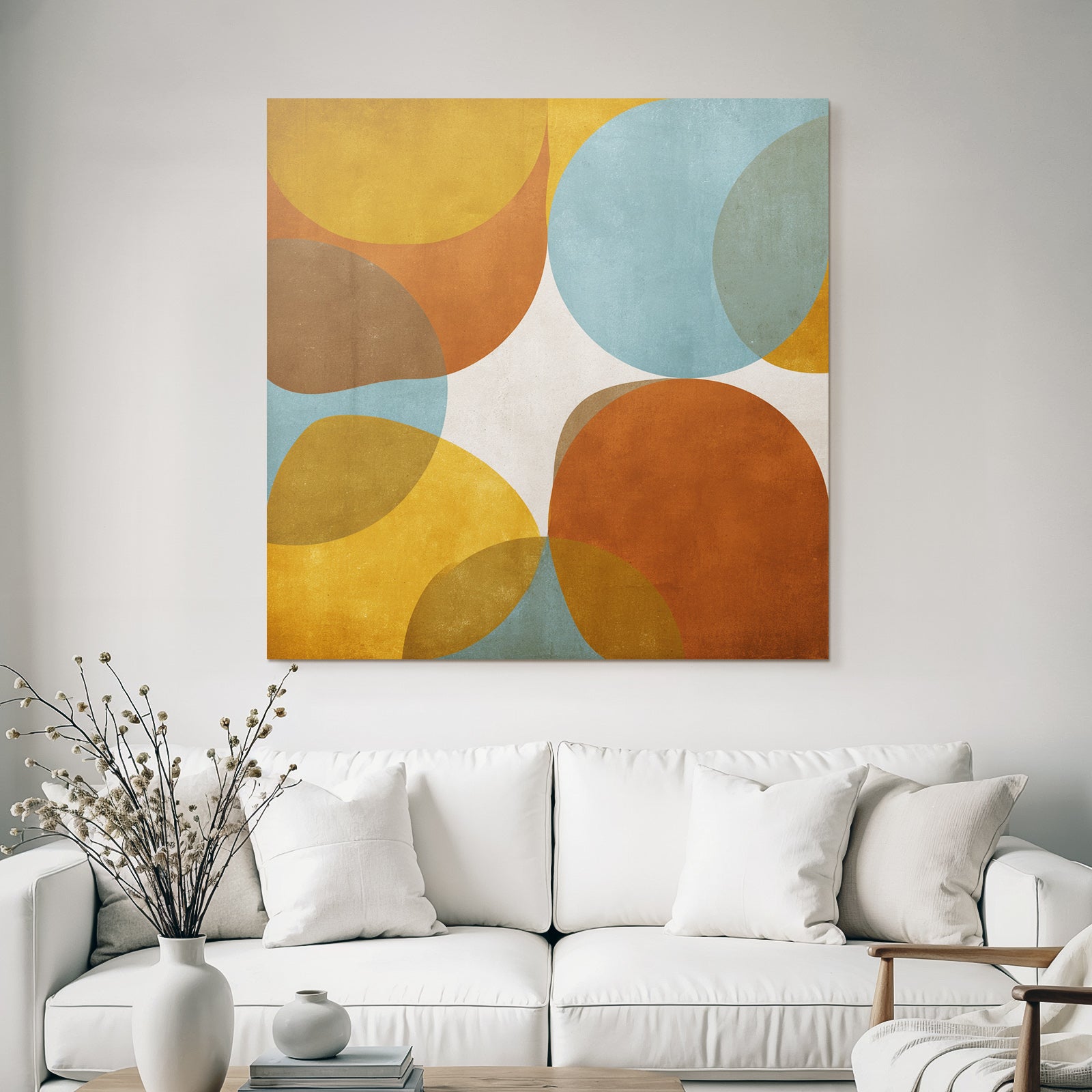 Abstraktes Design Mit Bunten Formen Und Texturiertem Hintergrund