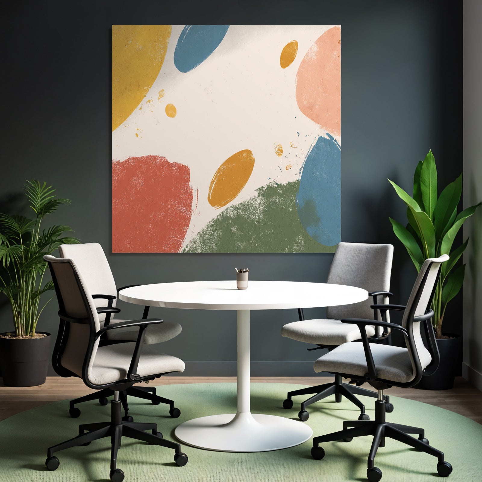 Abstraktes Design Mit Farbe