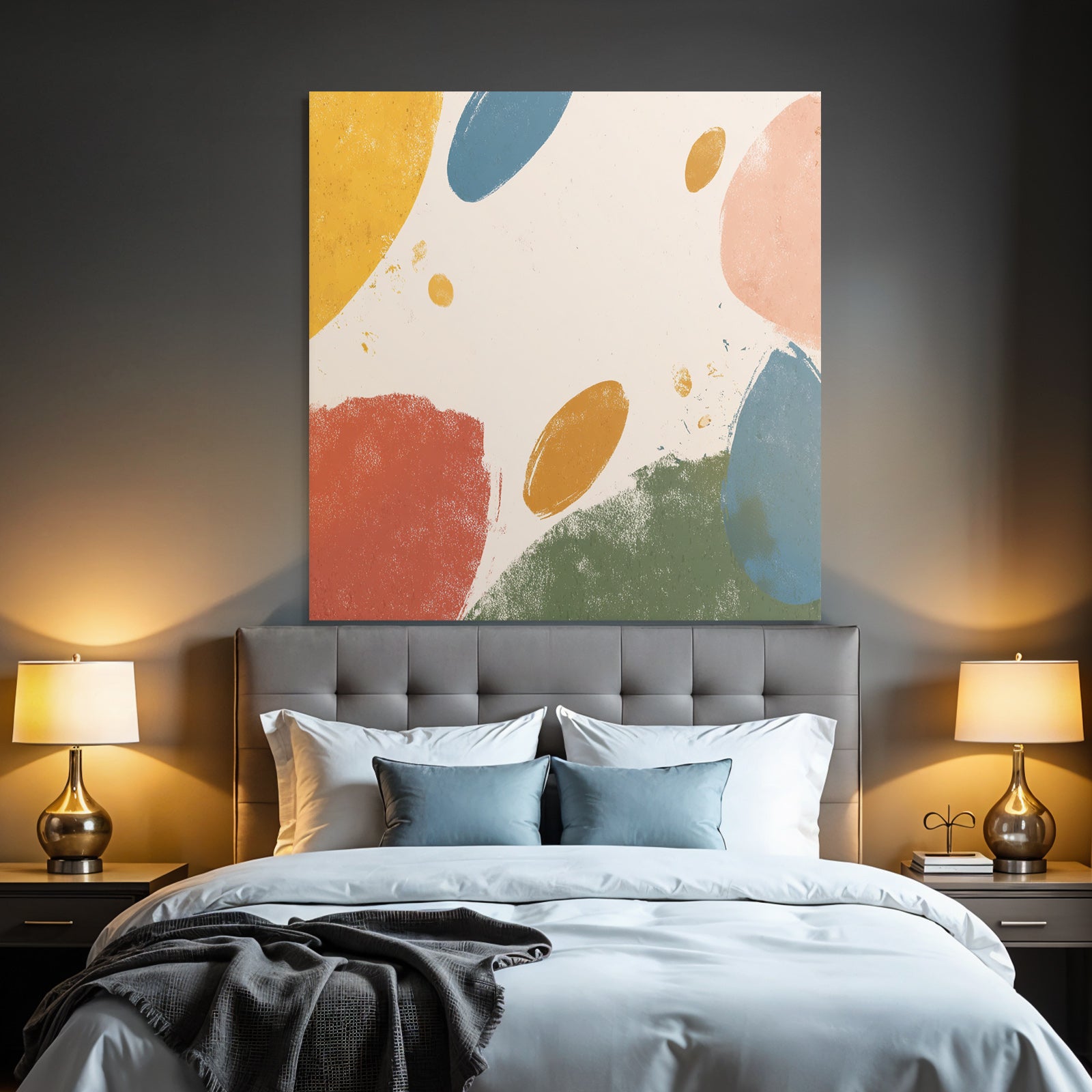 Abstraktes Design Mit Farbe