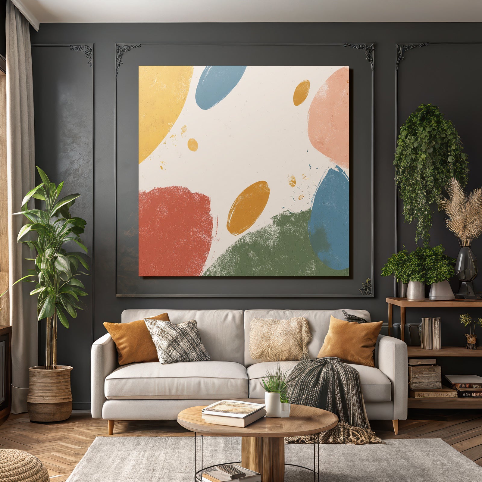 Abstraktes Design Mit Farbe