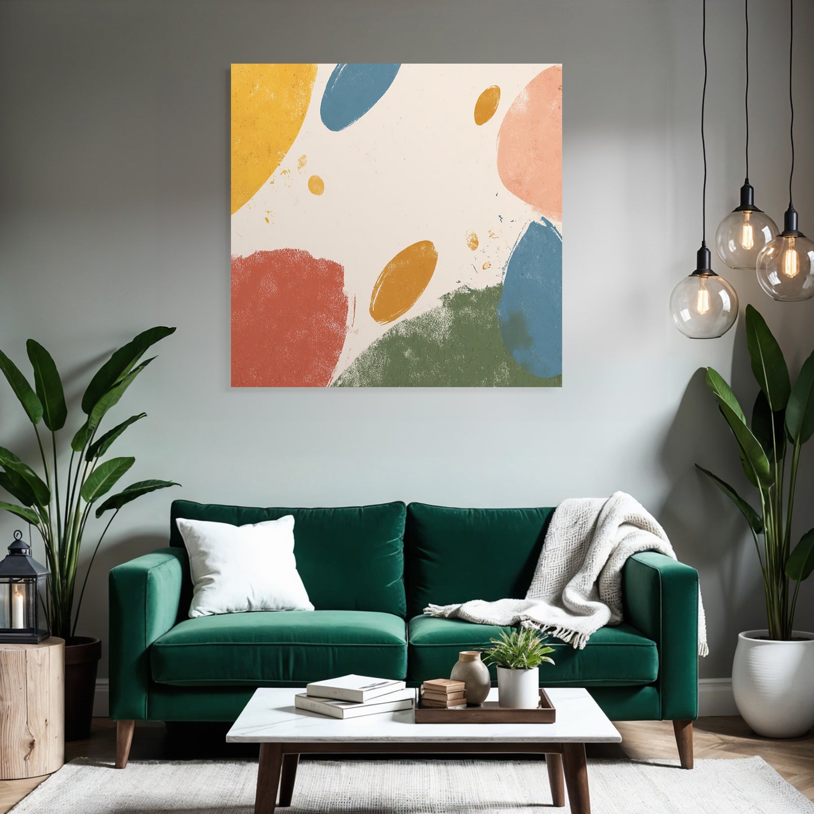 Abstraktes Design Mit Farbe