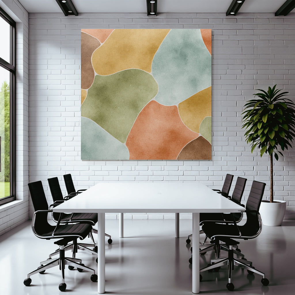 Abstraktes Design Organische Formen Erdtoene