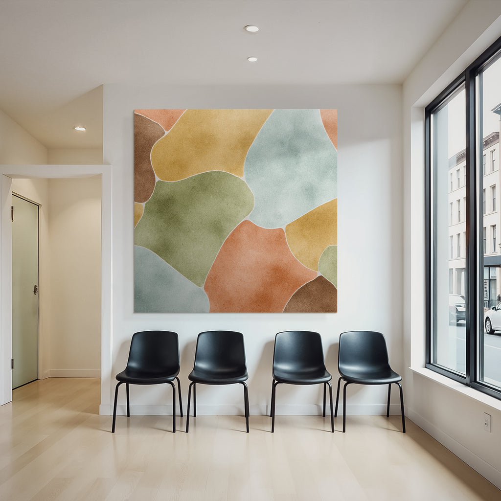 Abstraktes Design Organische Formen Erdtoene