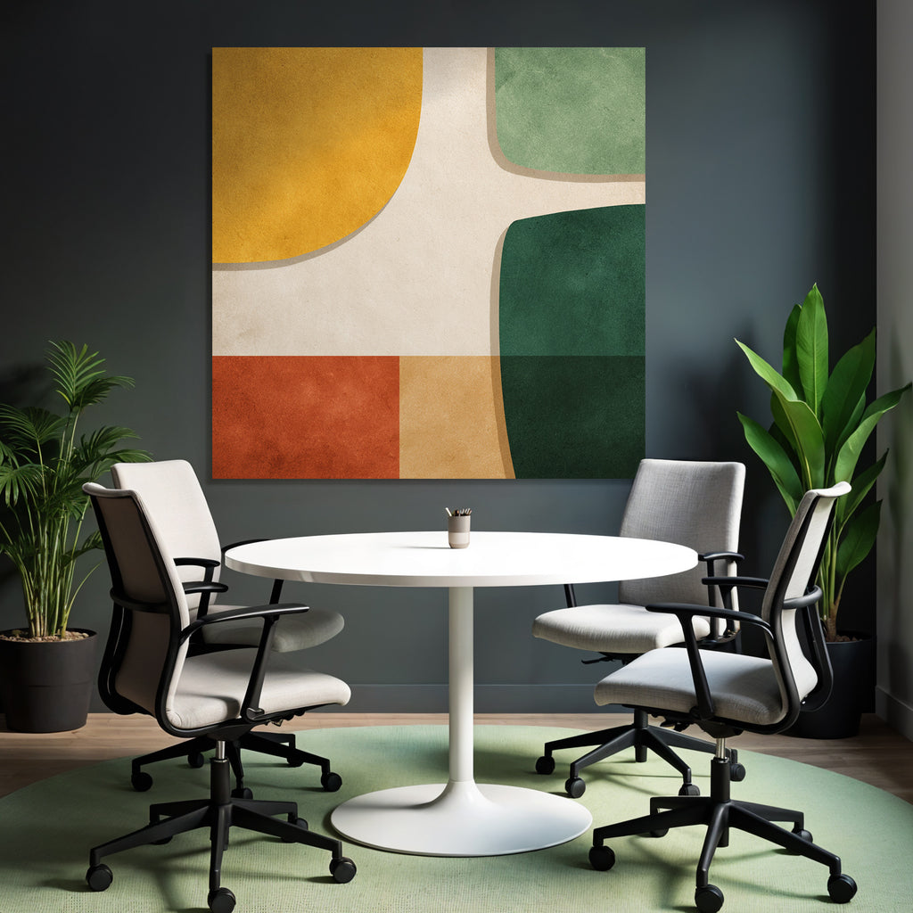Abstraktes Design Verschiedene Farbige Formen Texturierten Hintergrund