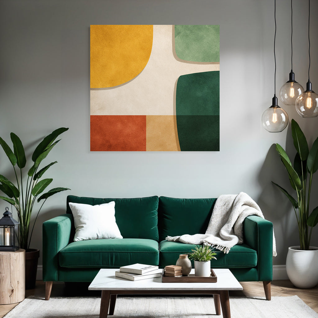Abstraktes Design Verschiedene Farbige Formen Texturierten Hintergrund