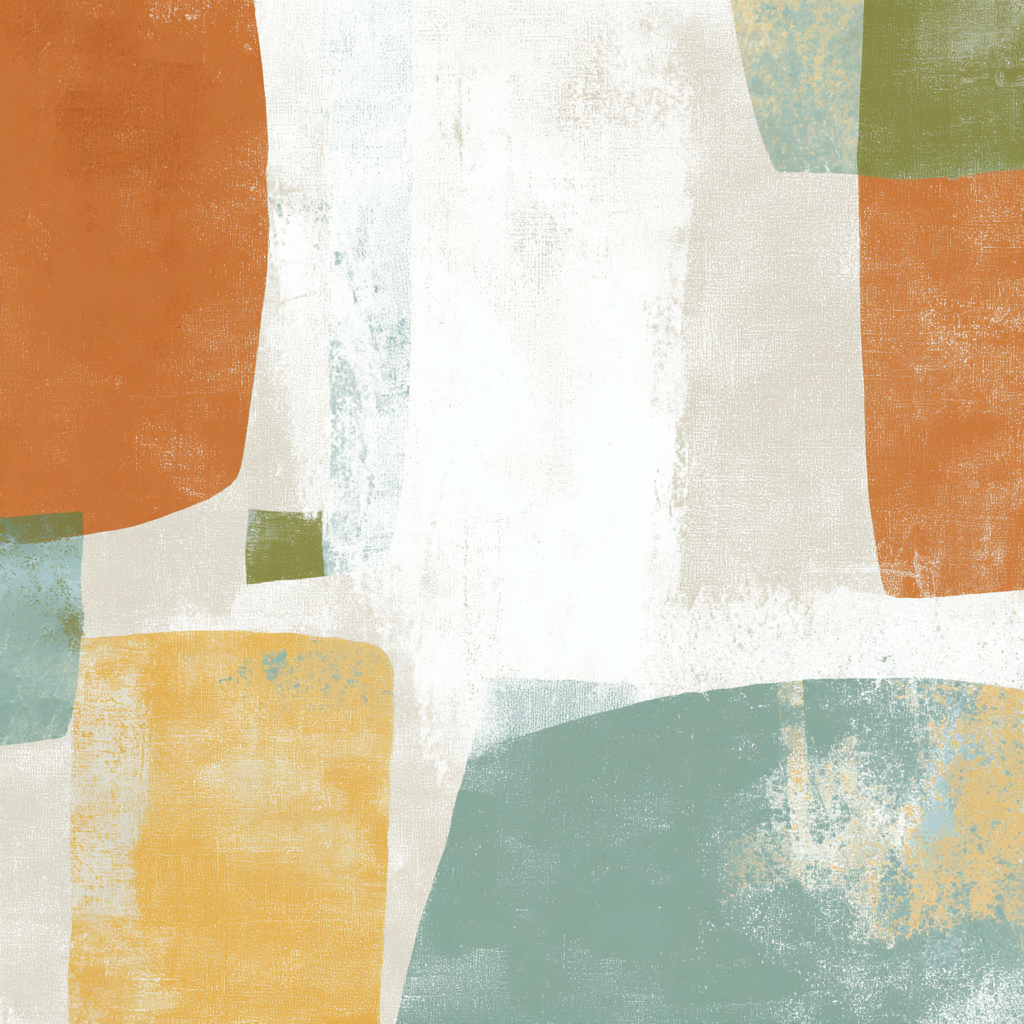 Abstraktes Design Vielfarben Schwierigkeitsgrad | Mid Century Modern | Einrichtungsstile
